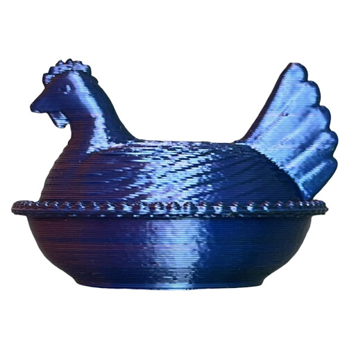 Chicken on Nest Refrigerator Magnets 3D Printed Vintage 1