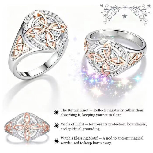 Häxknut Tummen Ring Roséguld Metall 1
