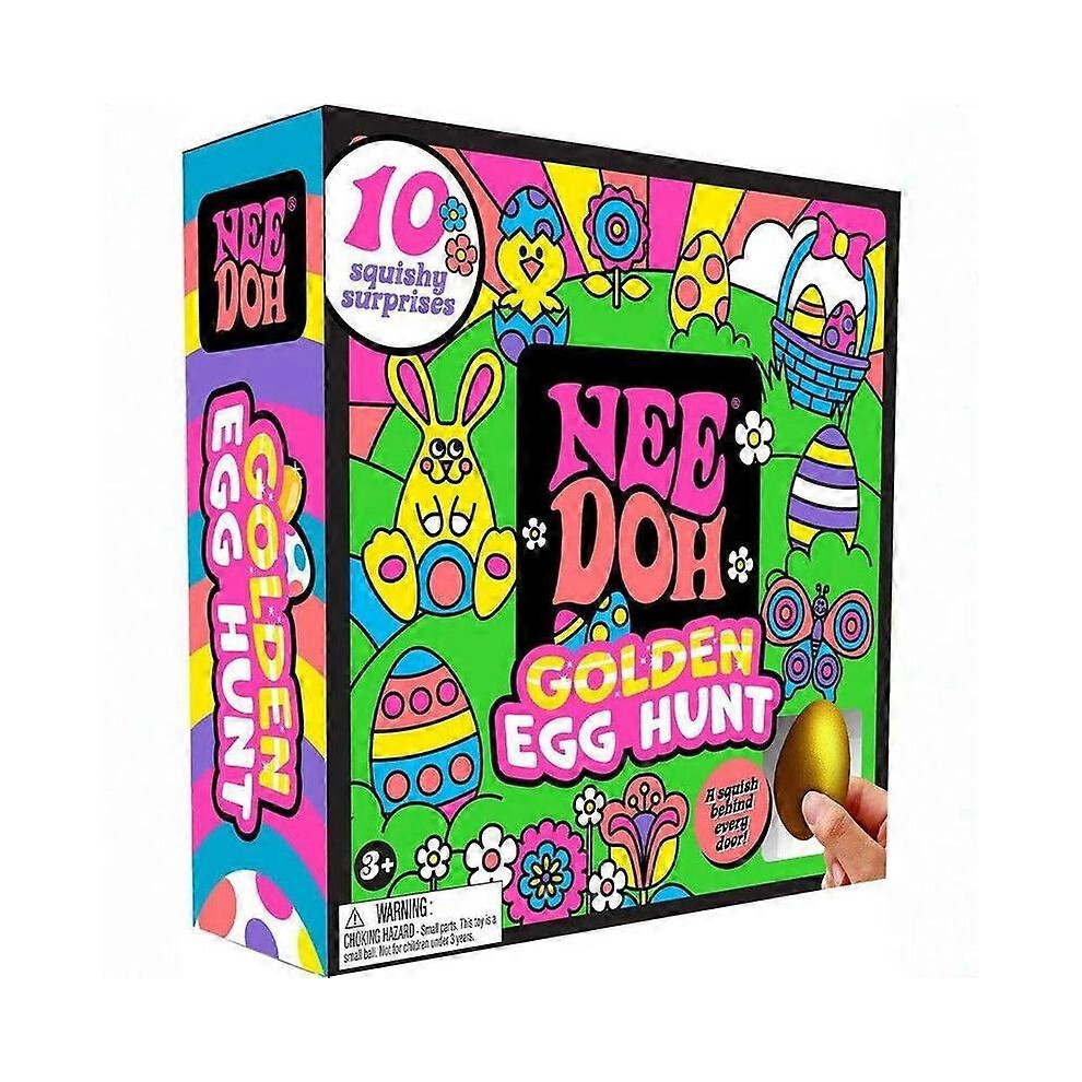 Needoh Easter Egg Hunt Mystery 10 Squishy Surprises Collectibles Gift Golden