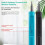Ergonomic Handle Electric Screwdriver Set 42 Accessories-Blue 6