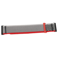 Nylon 2-Piece Watch Strap for HR Baro D5i 24mm Adjustable Gray Red