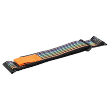 Nylon 2-Piece Watch Strap for HR Baro D5i 24mm Adjustable Black Rainbow