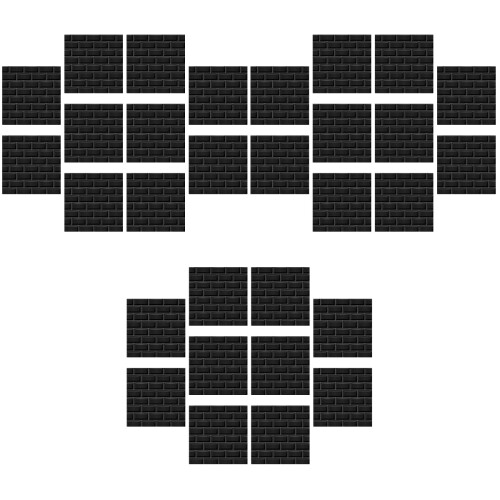Stickers Mural Décor Carrelage Noir Auto-Adhésifs Pour Maison 1