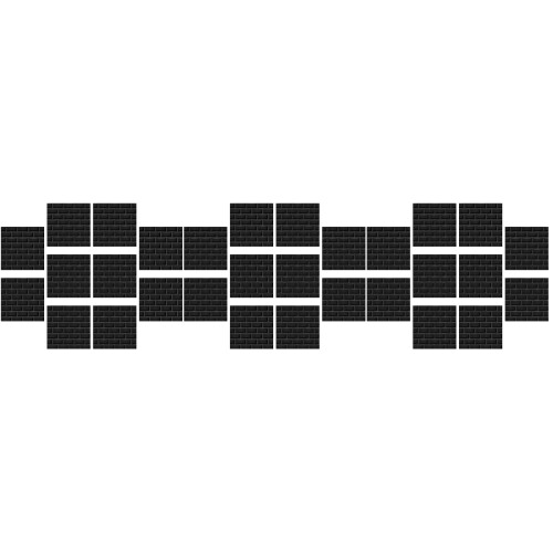 Stickers Mural Décor Carrelage Noir Auto-Adhésifs Pour Maison 2