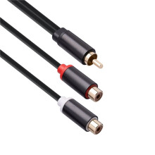 2X RCA Male Cable to 2RCA Female Audio Cable 2 RCA Male Splitter Aux Cable for TV PC DVD Speaker Audio Amplifiers