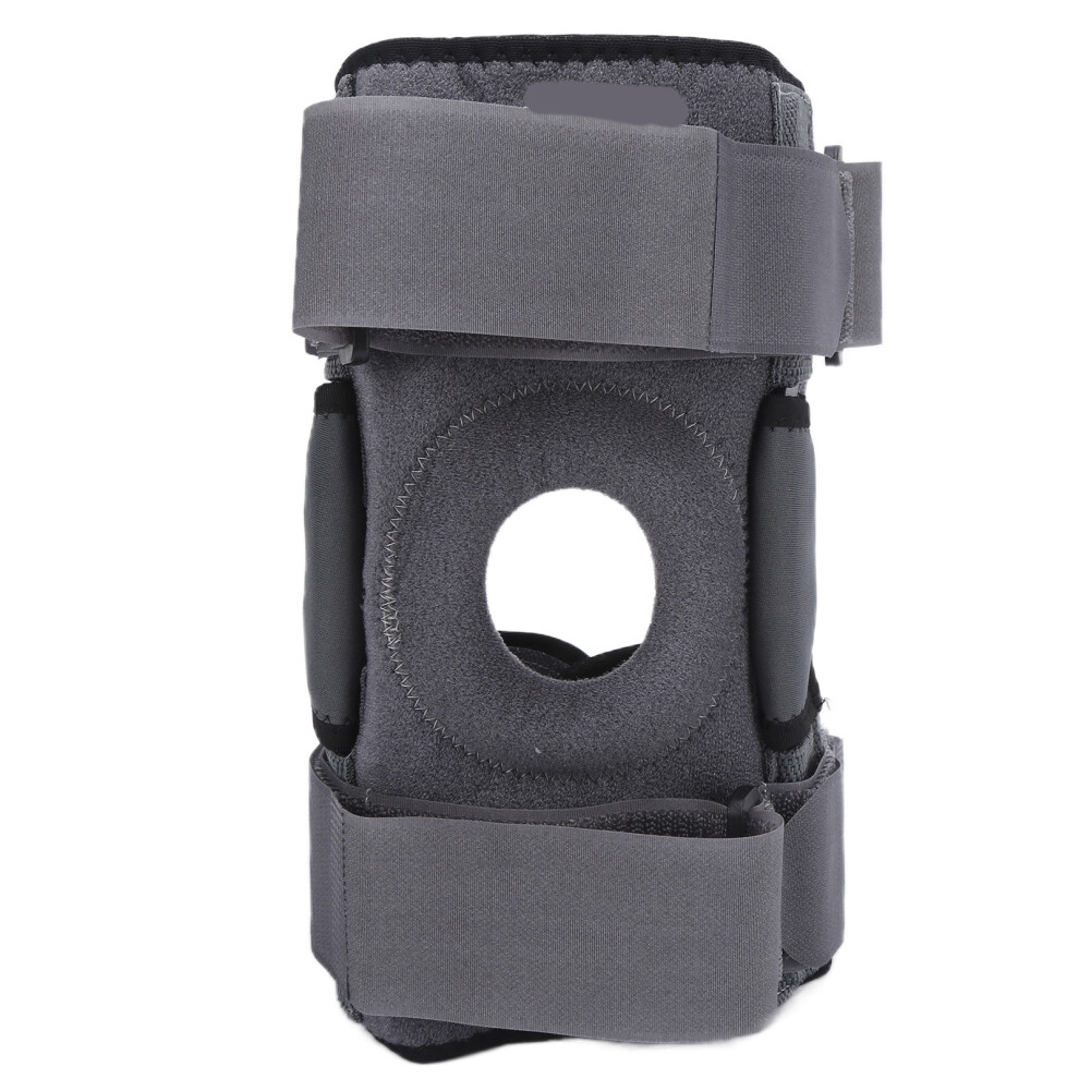 Detachable Foldable Knee Brace Support Sleeve Grey L for Running & Basketball