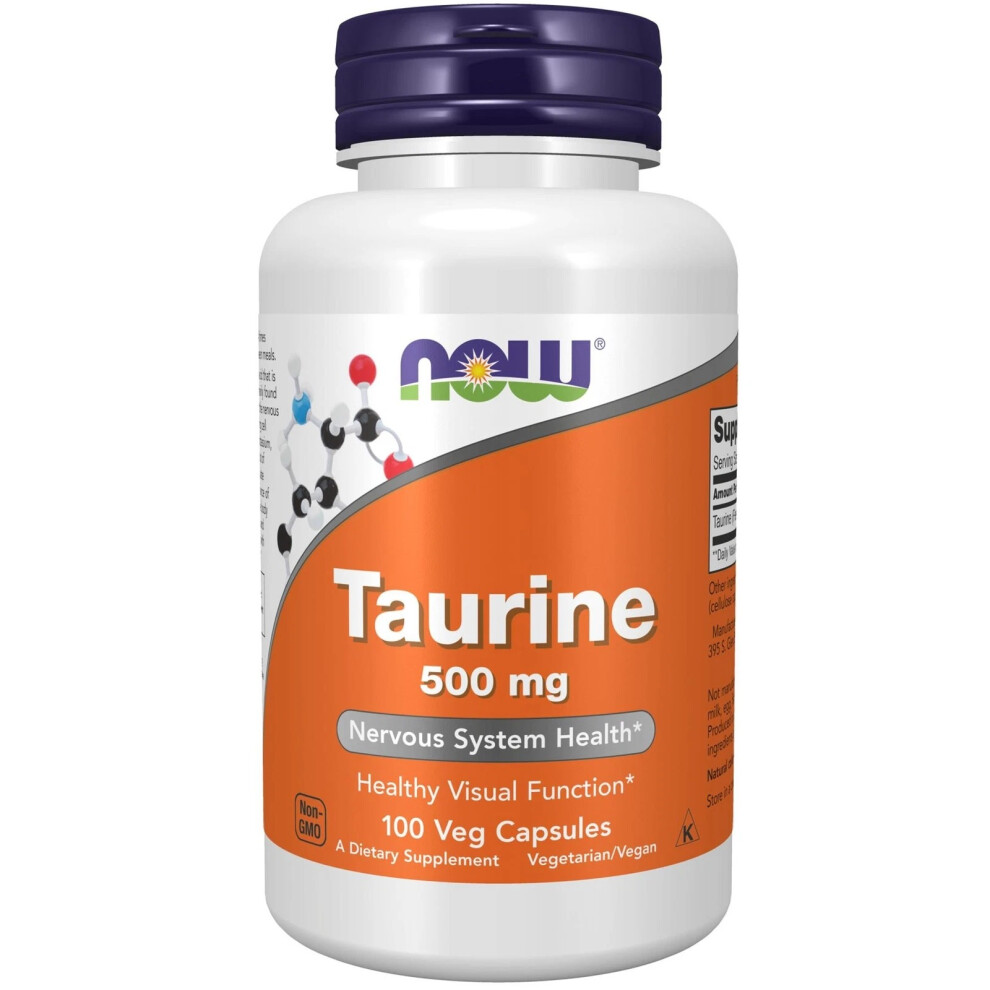 Now Foods Taurine 500Mg Eyes & Nervous System