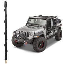 13 Inch Short Antenna for Jeep Wrangler JK JL JT and Gladiator, Durable Rubber Low Profile Replacement
