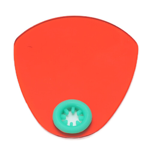 2pcs Dental Light Shading Board PP for Light Curing Machine Red 2