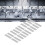 20Pcs Galvanized Steel Flat Brackets High Strength Bending-Resistant Mending Plates 3126-0001 11
