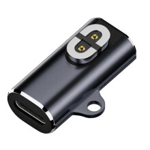 jixopn USB C to Magnetic Adapter 90 Bend for iOS, Compatible with AfterShokz OpenRun Air/Pro/Aeropex AS800 S803 Bone Conduction Headphones