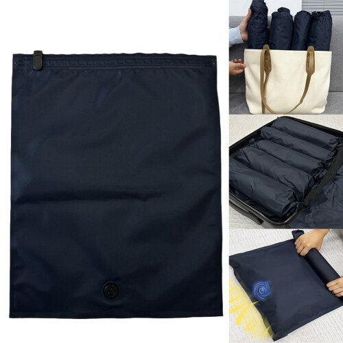 Oxford Cloth Compression Bag Navy 40x50cm 1