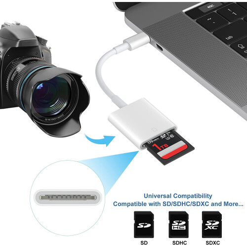 τεμάχια συσκευή ανάγνωσης καρτών USB-C SD από την Tiansong—Φορητός προσαρμογέας OTG για 2