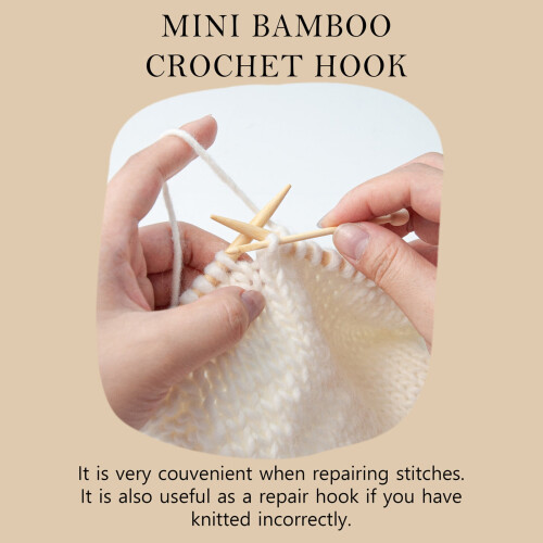 Mini Knitting Tools Set with Needles Yarns and Stitch 2