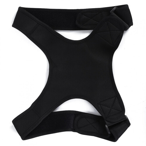 Black posture corrector shoulder brace for chest hump and 1