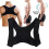 Black posture corrector shoulder brace for chest hump and 4