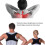Black posture corrector shoulder brace for chest hump and 7