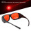 532NM Red Laser Safety Goggles PC Eyeshield, OD=6+48%, Black 6