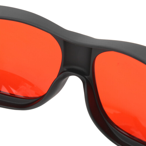 532NM Red Laser Safety Goggles PC Eyeshield, OD=6+48%, Black 2
