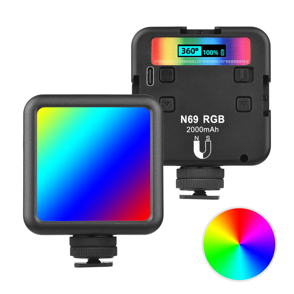 Andoer N69 Rgb Led Video 60Pcs 2500K-9000K 104G Compact Light 8461391479097