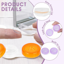 Estuches para Lentes de Contacto (Paquete de 120), 6 Colores, Bonitos Estuches A Prueba de Fugas, Estuches para Lentes de Contacto.
