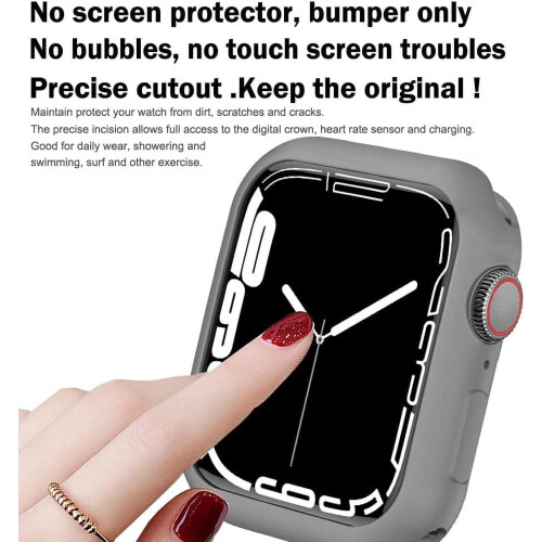 Συμβατό με το XiHAMA Apple Watch Θήκη προφυλακτήρα 38 χιλιοστών – Μαλακή TPU, λεπτό και 1