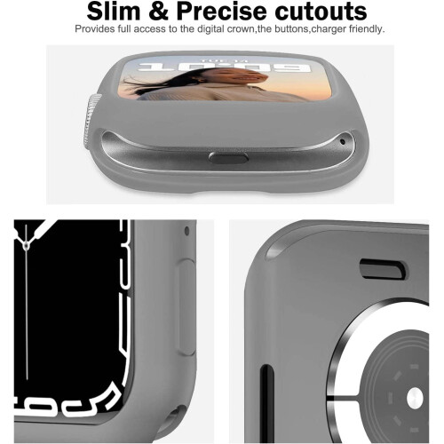 Συμβατό με το XiHAMA Apple Watch Θήκη προφυλακτήρα 38 χιλιοστών – Μαλακή TPU, λεπτό και 2