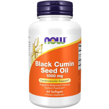 NOW Foods Black Cumin Oil 1000mg Heart Support