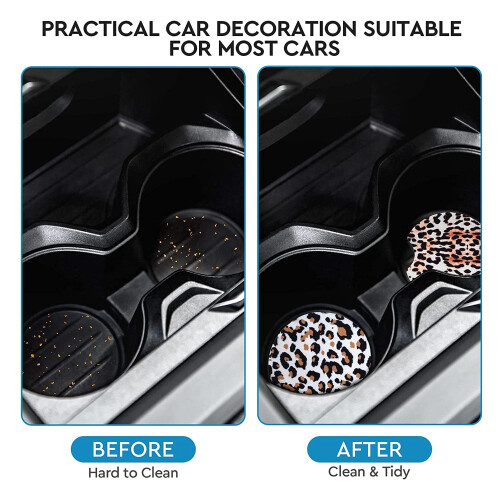 Sublimation Car Coasters Blanks 2.75 Inch 40 pcs 1