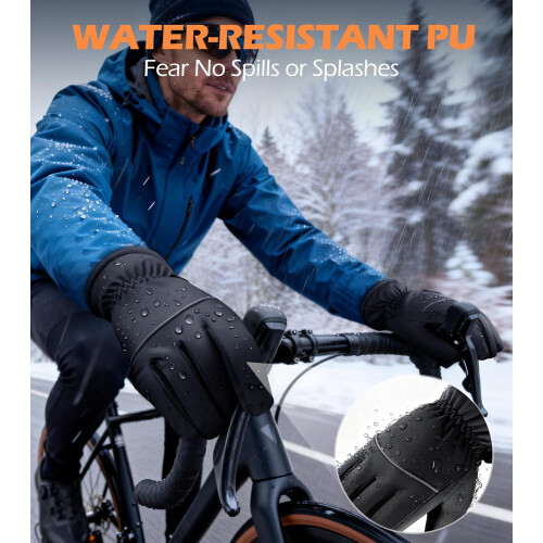 Winter Gloves Unisex -15F Windproof Water-Resistant with 2