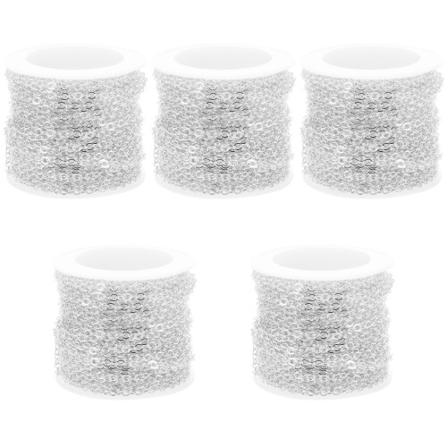 5Rouleaux Multifonction Cuivre DIY Collier Sac Argenté 1