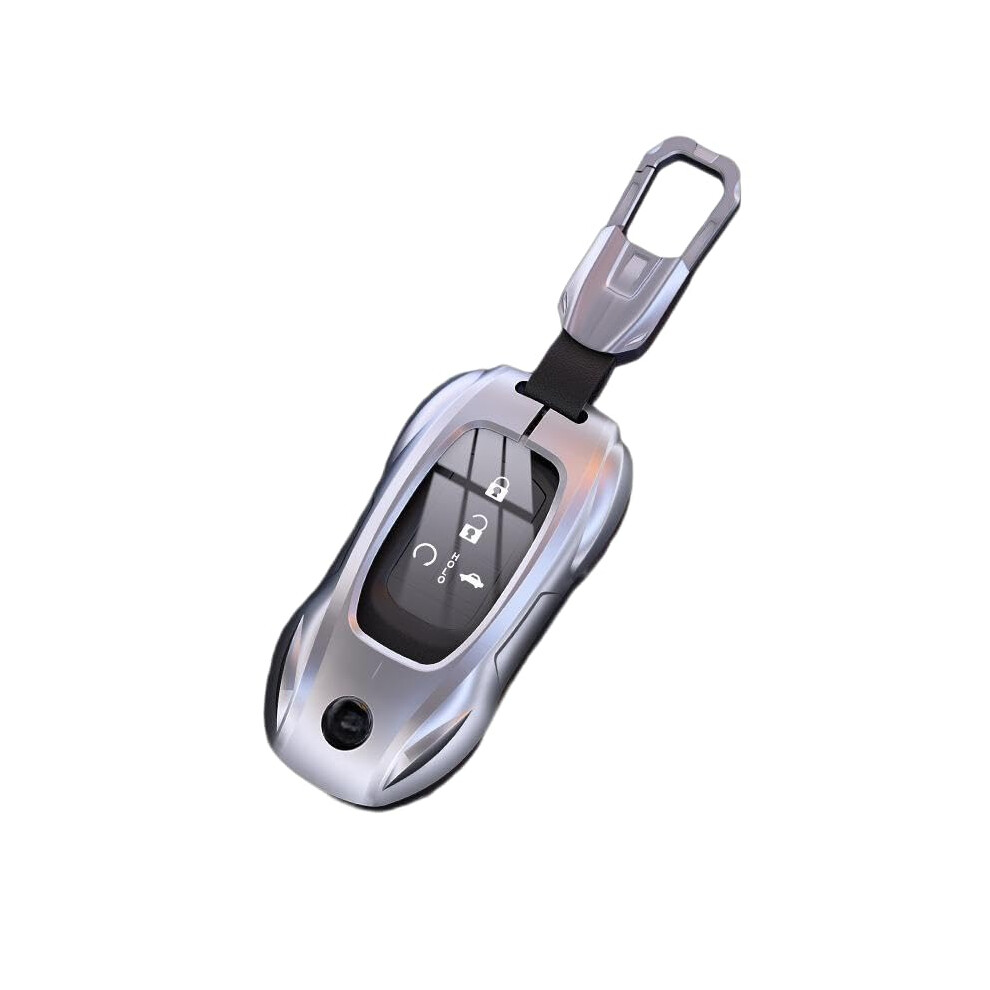 Metal Key Fob Cover Case For 2022Â2025 Honda Accord Civic CrâV HrâV Pilot Â ScratchâProof Protector Silver 9073542753049