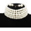 Conjunto de colar e brincos com pérolas sintéticas da moda 5