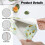 Daisy Bee Print PU Leather Tissue Box Cover, Rectangular Tissue Holder for Tabletop/Bathroom/Car/Office – 2 Pcs 6