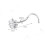 CZ Nose Studs Stainless Steel Corkscrew 8 pcs 2