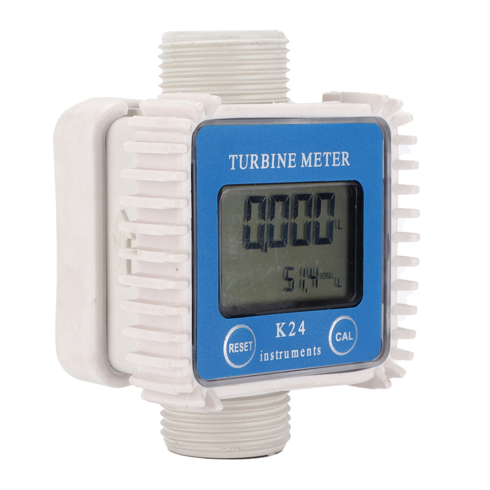 Electronic Digital Flow Meter 10-120L/Min, Abs, Multi-Unit Display 3671390909623