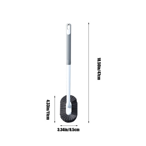 Toilet Brush Long Handle Soft Bristles Wall-Mounted 2