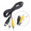 Composite Adapter Cable Cored For Sega Genesis/M System Console RCA Video Cord 3