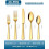 Stainless Steel Flatware Set Gold Silver 60-Pcs 2