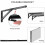 22" Heavy Duty Folding Shelf Brackets, Black, 330lb Max Load, Pack of 2 3