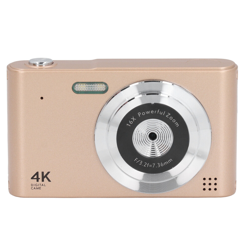 Hd Digital Camera 48Mp 4K Video 16X Zoom 2.4In Gold 3031390910287