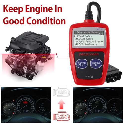 2Pcs Car Fault Code Reader - Accurate Engine Diagnostic Scanner Multifunctional OBD2 Scanner 1