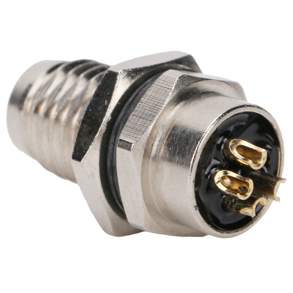 M8fp4 4Pin M8 Connector Ip67 Back Mount Needle Socket Epoxy Resin Weatherproof 5051390910900