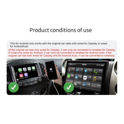 CarPlay and Android Auto Wireless Adapter 2