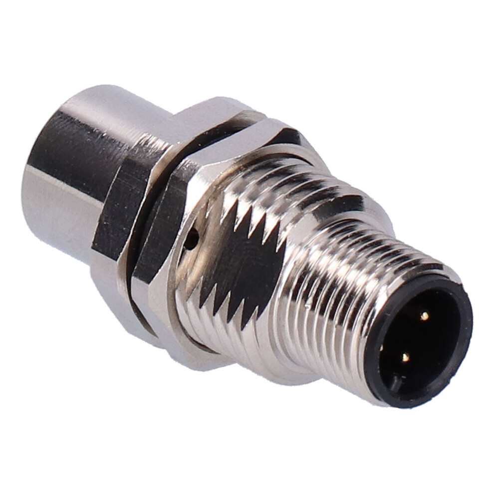Waterproof Ip67 Male To Female Brass Nickel Plated M12âIâ4 Connector Socket 8471390910897