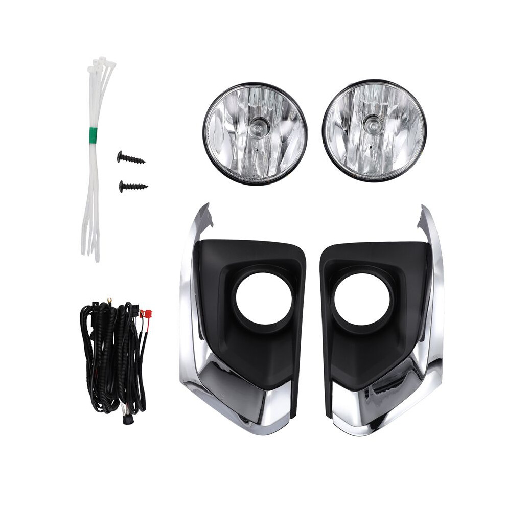 Car Fog Driving Lamp Assembly Wiring Kit Headlights Foglights For Chevy Traverse 2018-2020 Gm1038229 Gm1039229 Light 6032404863718