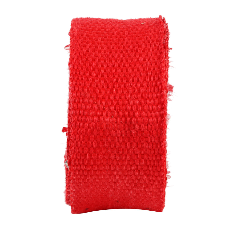 Exhaust Heat Wrap Insulation Tape 5M Glass Fiber With Alloy Steel Tie For Cars 4931390911965
