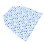 Atmungsaktive blaue Punkte Polyester Stillabdeckung 73,5x69cm 2