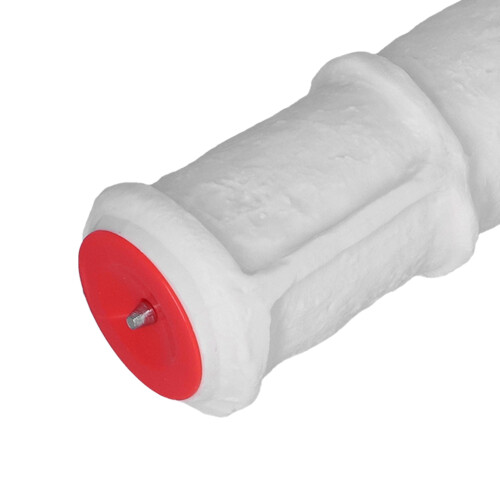 7-Inch Brick Roller Paint Tool Red+White Plastic Wall Decor DIY 1