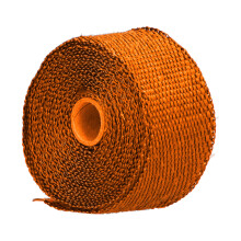 5m Glasfaser-Abgasanlagen-Ofenwickelband 50x1,5mm Orange für Auto Motorrad